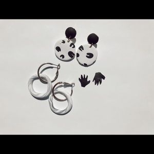 3 pack clay earrings